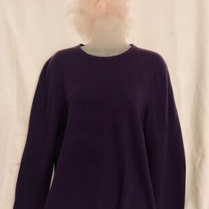 Prive Purple Cashmere Sweater XL